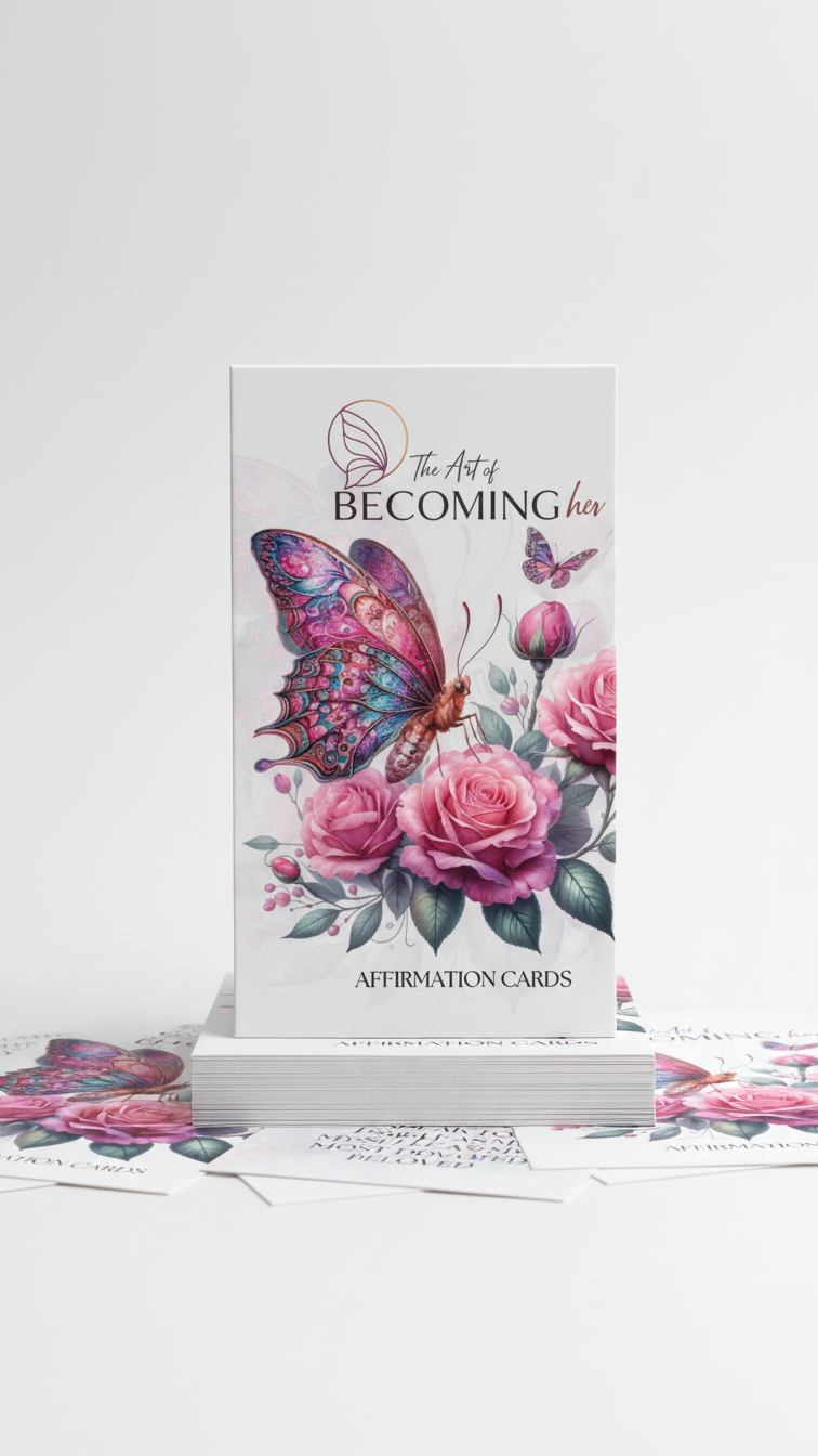 The Art of Becoming Her butterfly affirmation cards deck